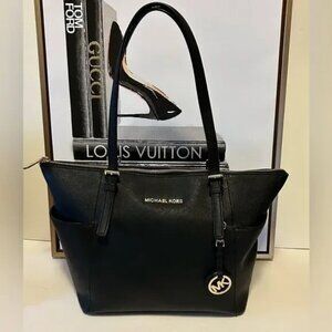 Michael Kors Black Saffiano Leather Tote